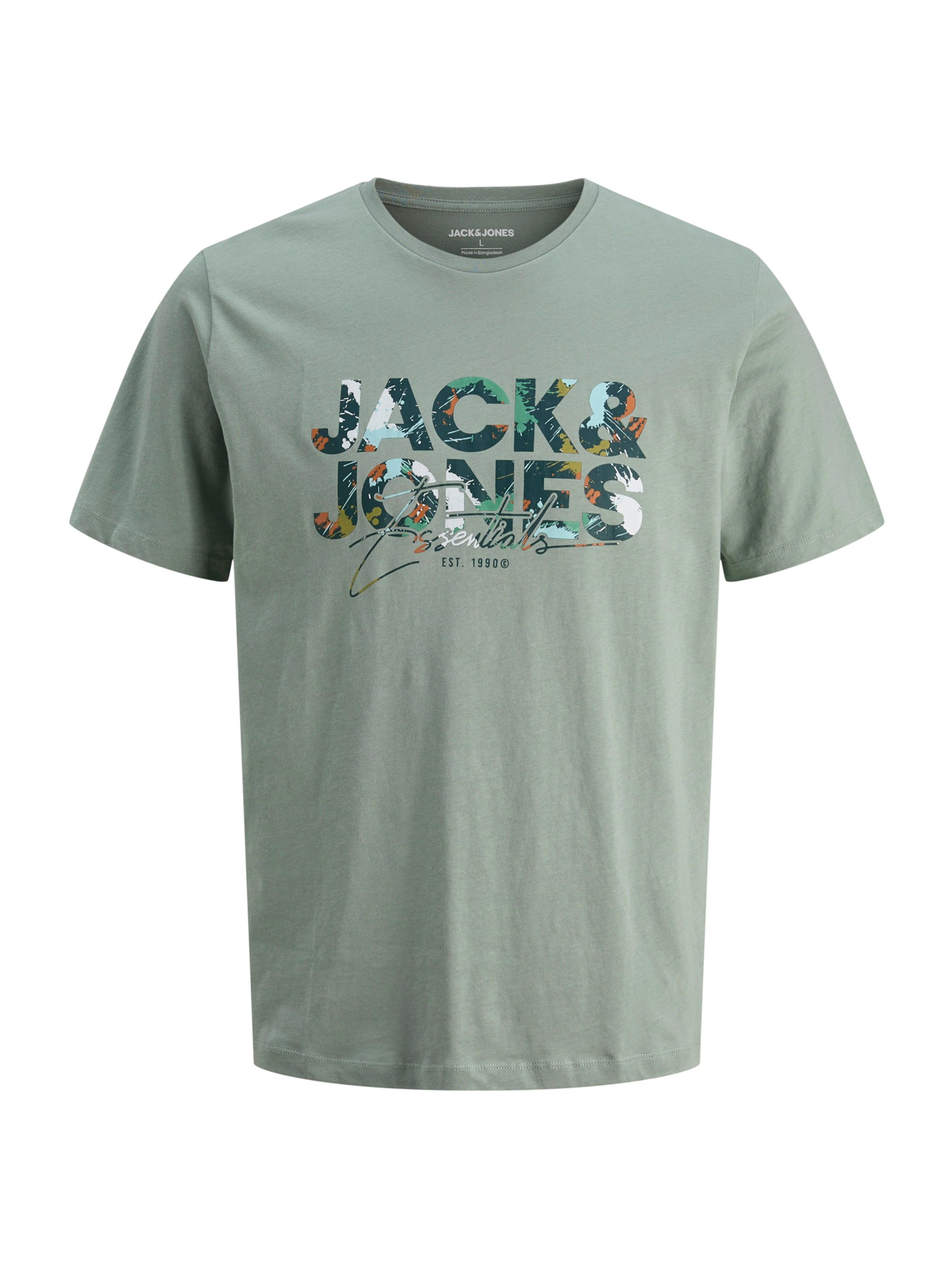 JACK & JONES Shirt 'Geplas' in Green: front