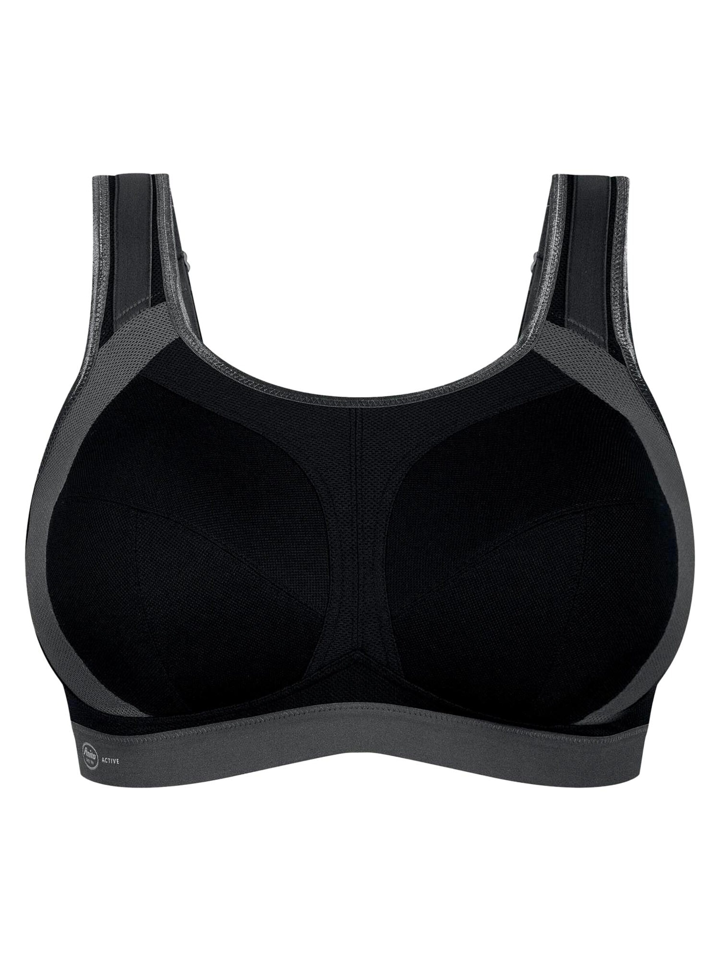 ANITA Bustier BH 'Extreme Control Plus Sport'‌‌‌‌‌‌‌‌ in Schwarz: Vorderseite