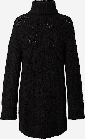 EDITEDPletena haljina 'Palila' - crna boja: prednji dio