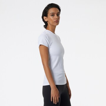 T-shirt fonctionnel 'Perfect Rib Tee' new balance en blanc