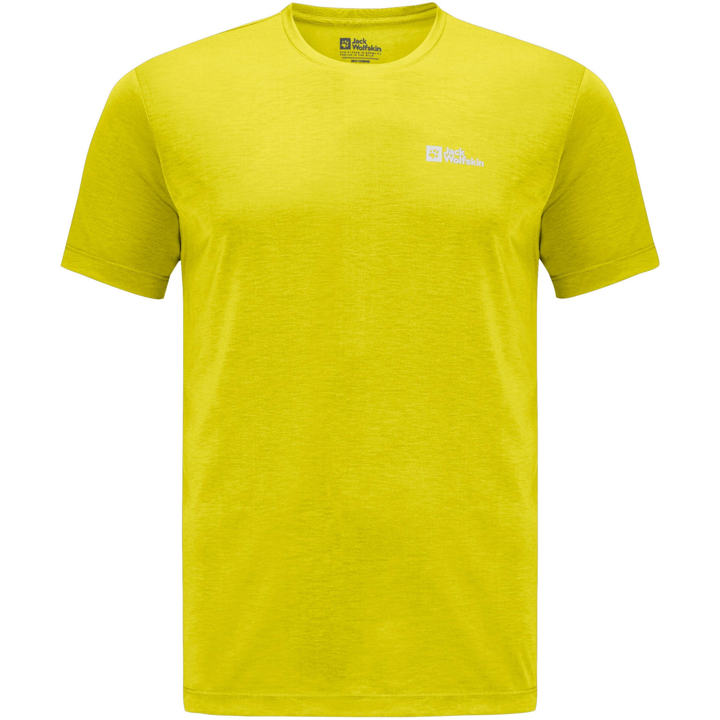 JACK WOLFSKIN Performance Shirt 'Vonnan' in Yellow: front