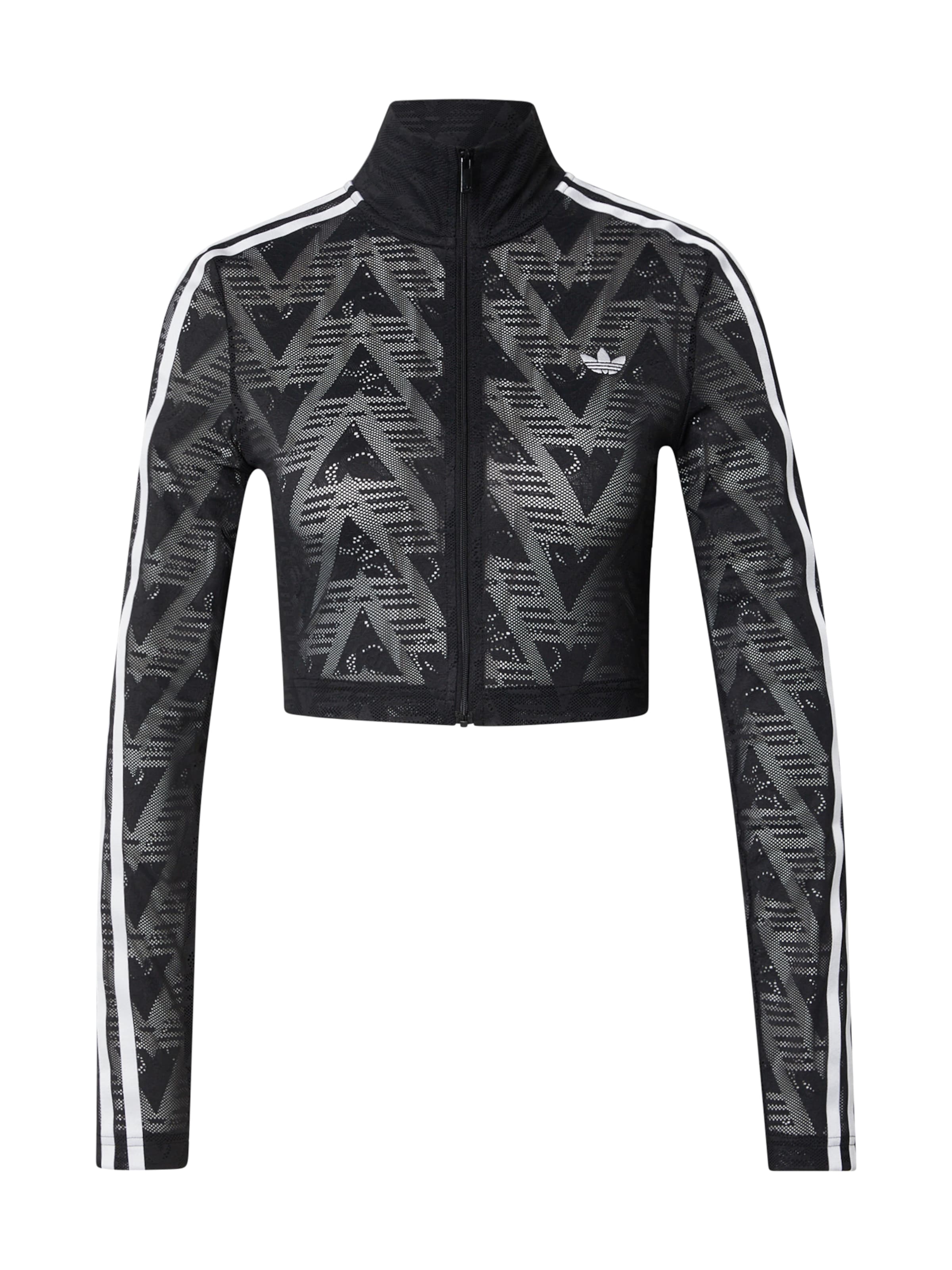 Cardigan 'Firebird Classic' ADIDAS ORIGINALS en noir : devant