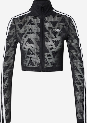 Cardigan 'Firebird Classic' ADIDAS ORIGINALS en noir : devant