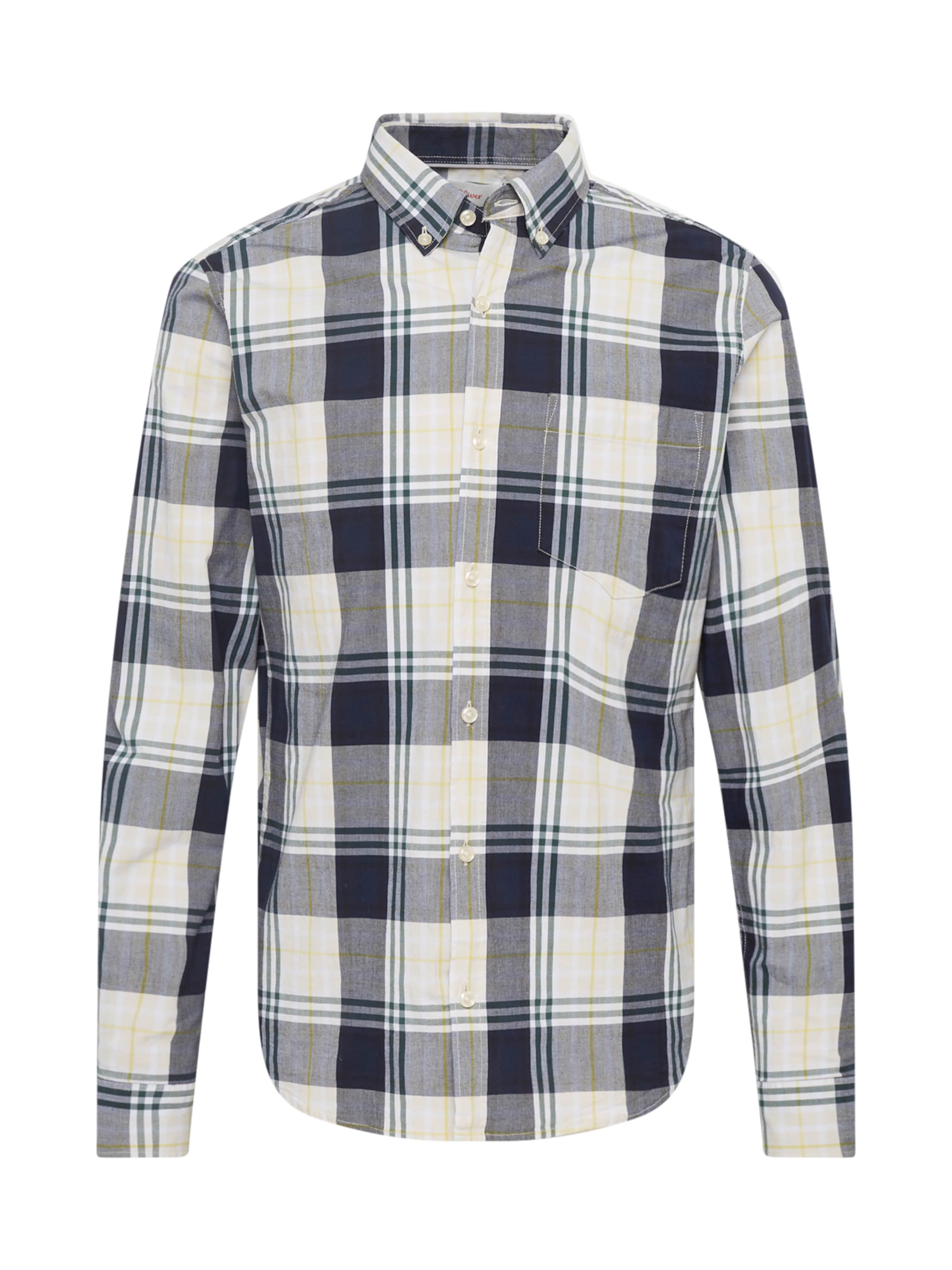 s.Oliver Regular fit Overhemd in Blauw: voorkant