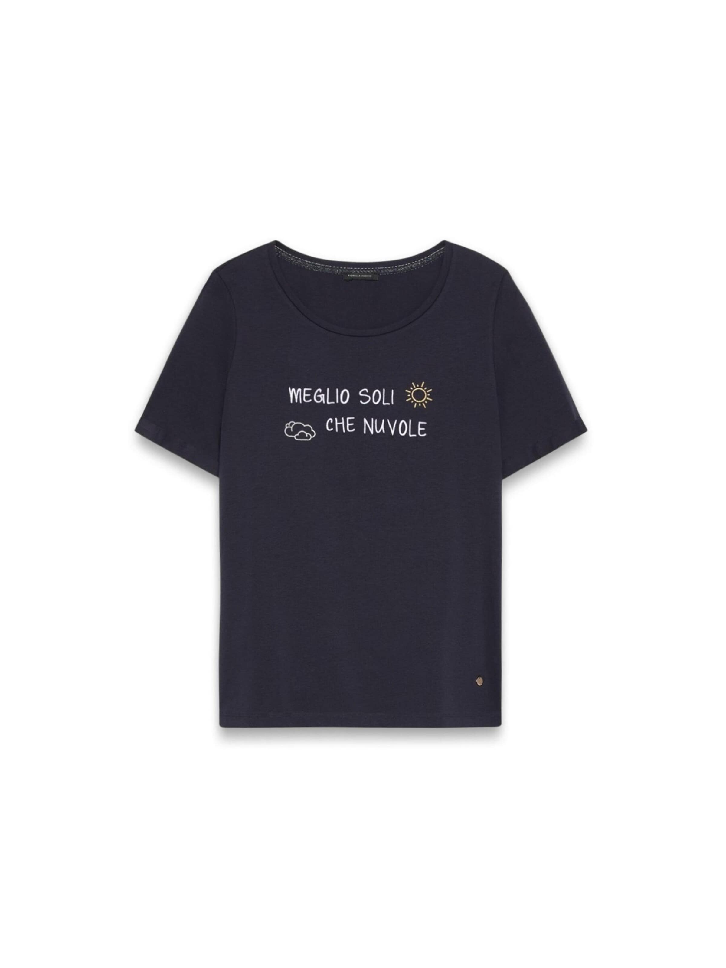 Fiorella Rubino - Camiseta en azul: frente