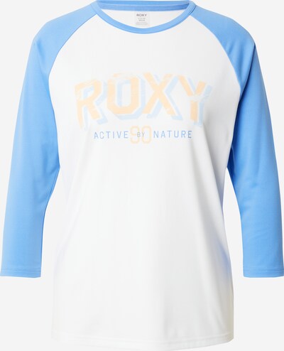 ROXY Tehnička sportska majica u plava / svijetloplava / žuta / bijela, Pregled proizvoda