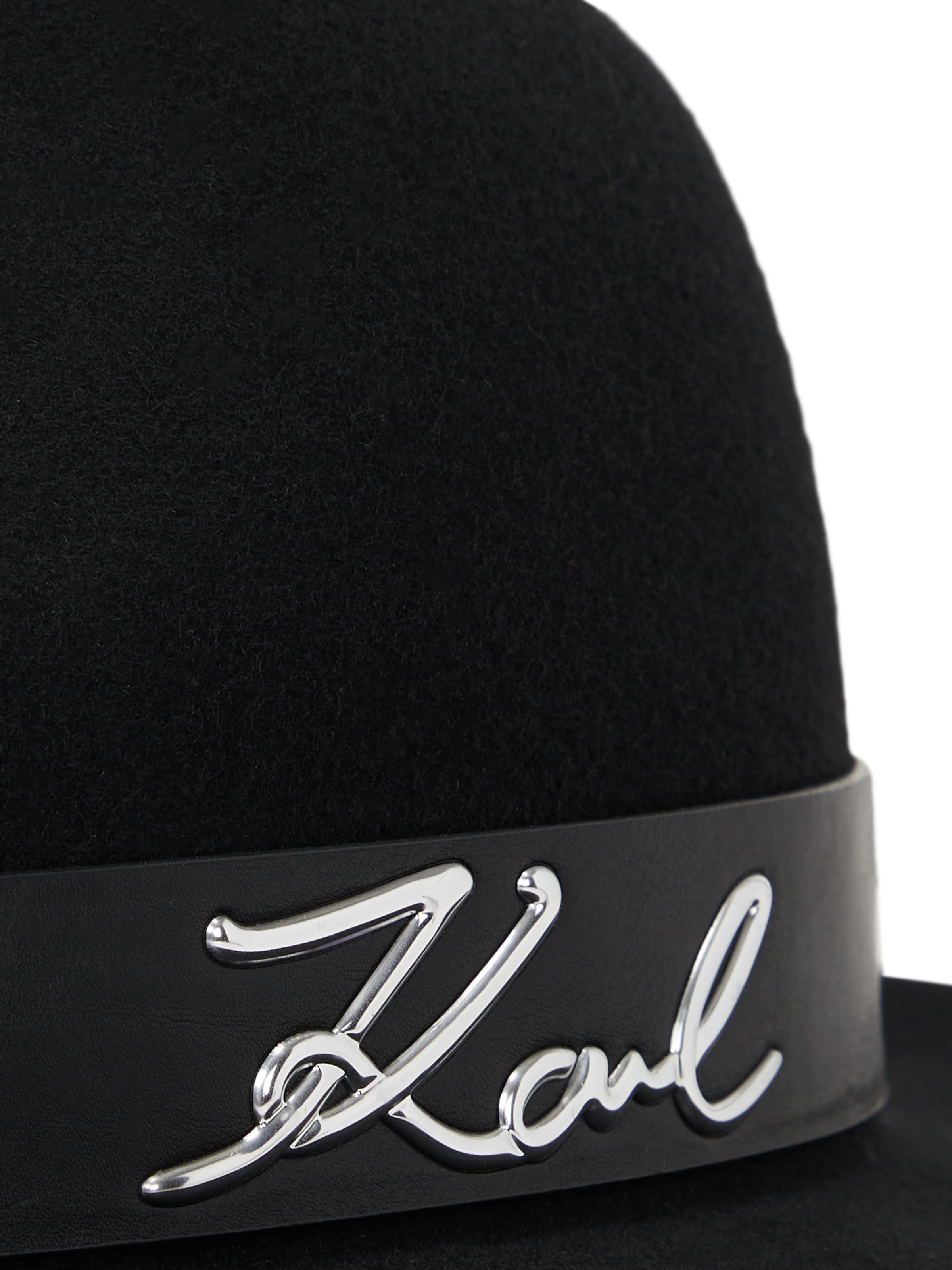Karl Lagerfeld - Chapéu 'FEDORA ' em preto