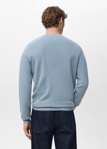 MANGO MAN Sweater 'Ten' in Blue