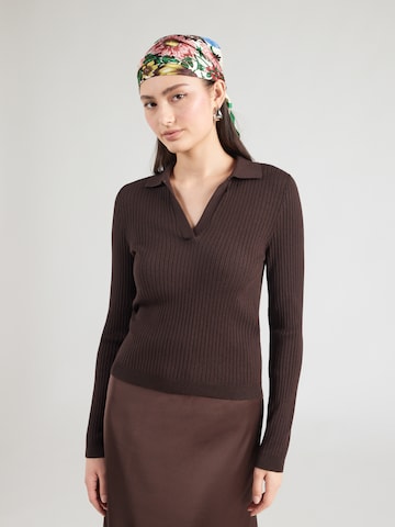 Pull-over 'ONLKaya' ONLY en marron : devant