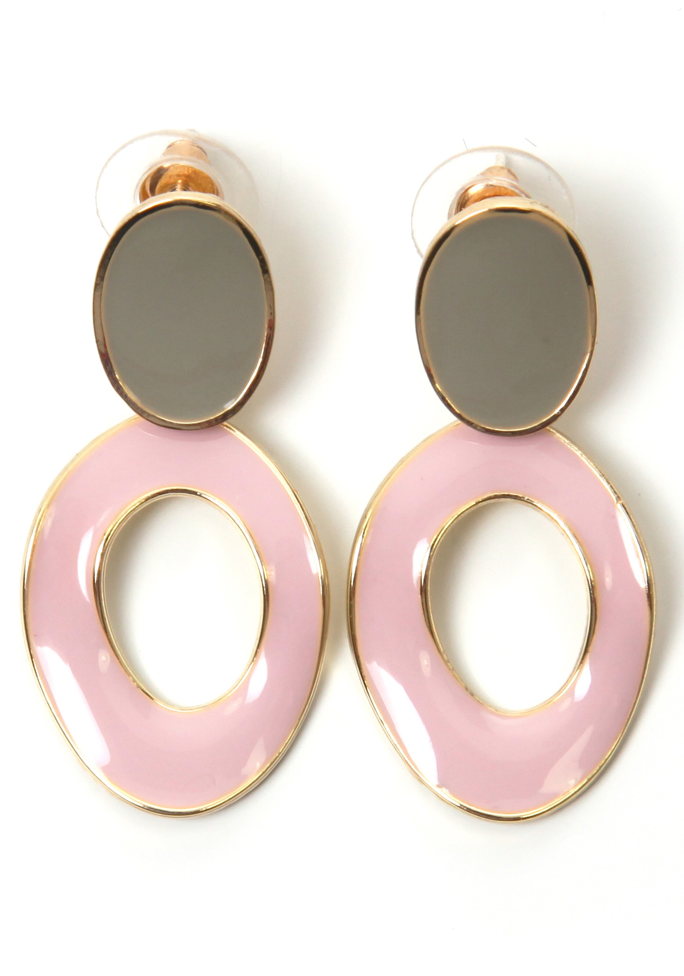 J. Jayz Earrings in Pink: front