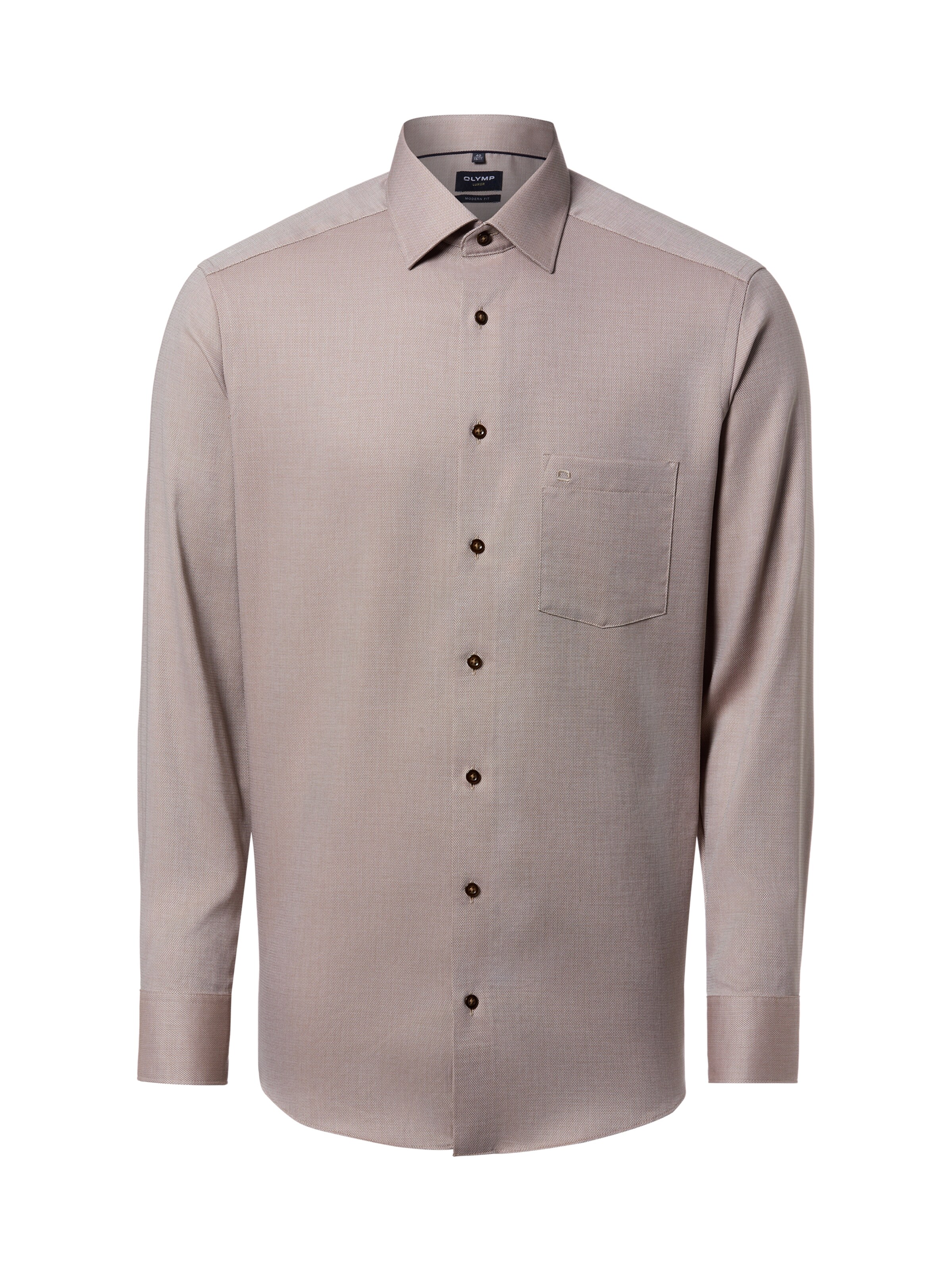 OLYMP Hemd in taupe, Produktansicht