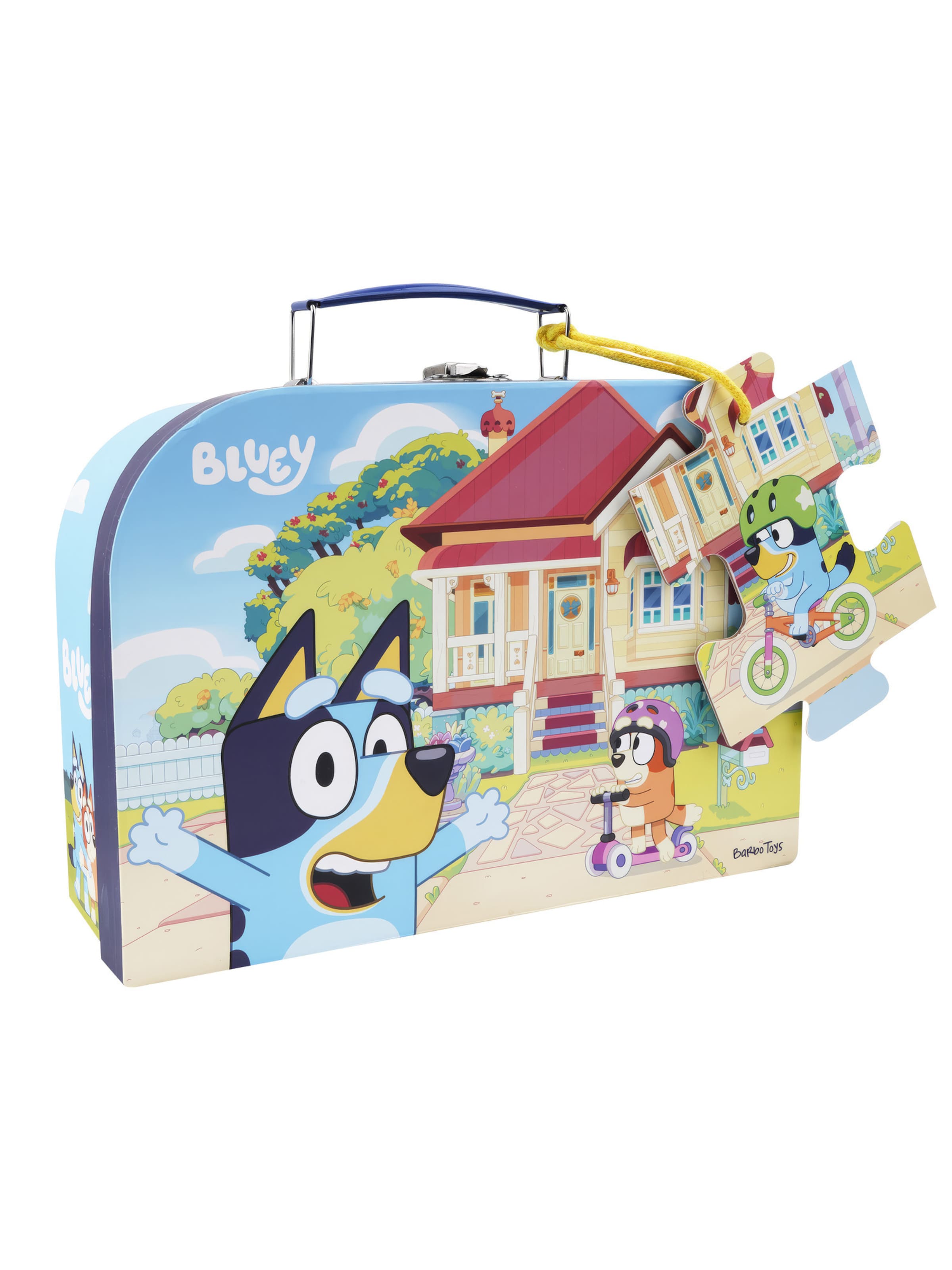 Bluey Puzzle in Blau: Vorderseite