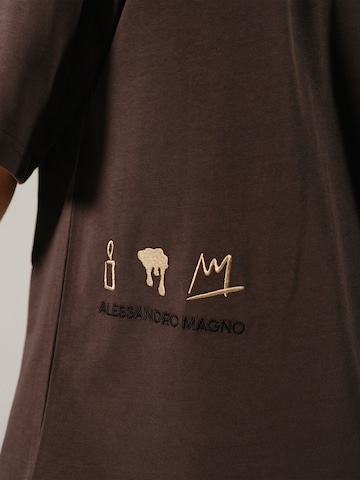 Alessandro Magno Shirt 'MULCH' in Braun