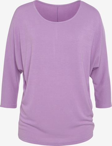 LASCANA Shirt in Purple: front