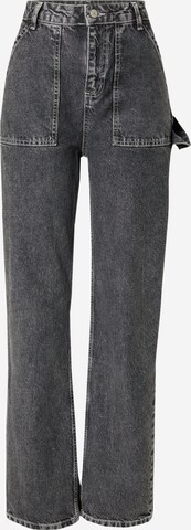 Trendyol - Perna larga Calças de ganga em cinzento: frente