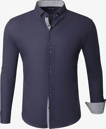 Reslad Hemd 'RS7117' in Grau: Vorderseite