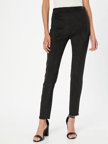 GUESS Skinny Broek in Zwart: voorkant