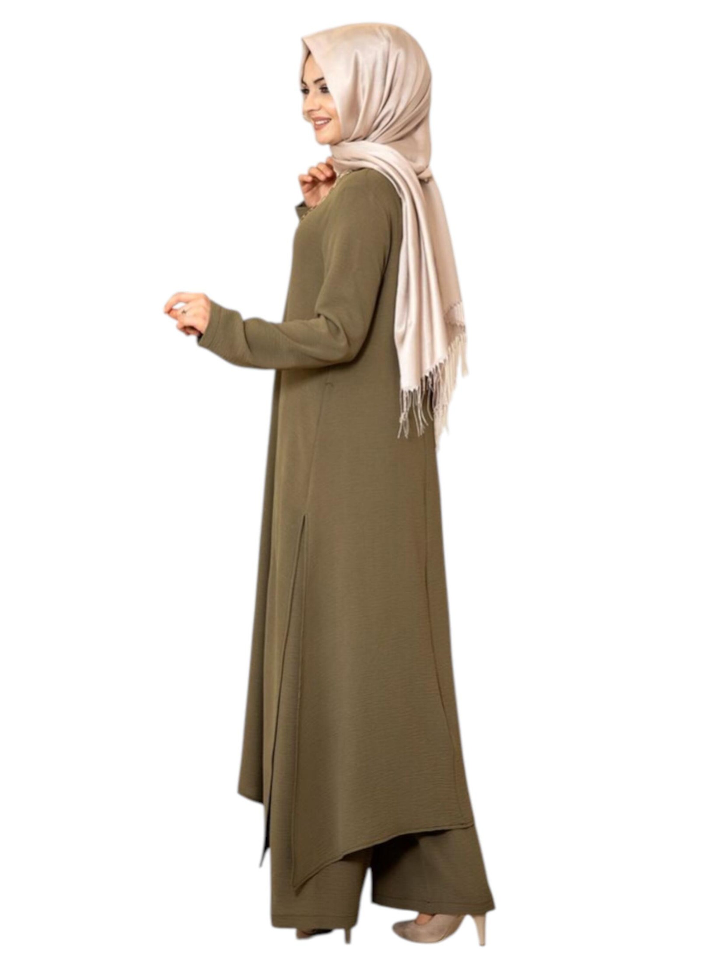 fashionshowcase Buksedragt 'Modest ECE-Set' i grøn