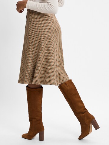 Marie Lund Skirt in Brown