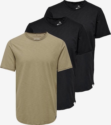 Only & Sons Shirt 'BENNE' in Black: front