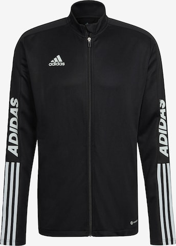 Vestes d’entraînement ADIDAS SPORTSWEAR en noir : devant