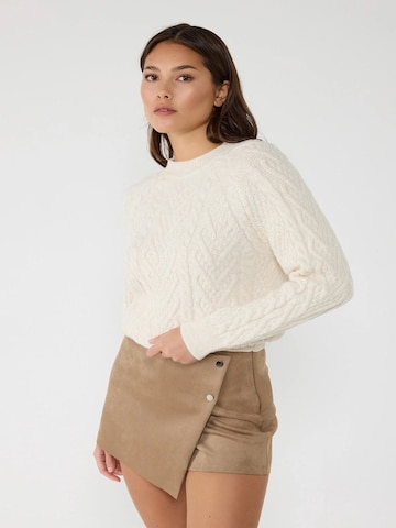 No Matter What Pullover in Beige