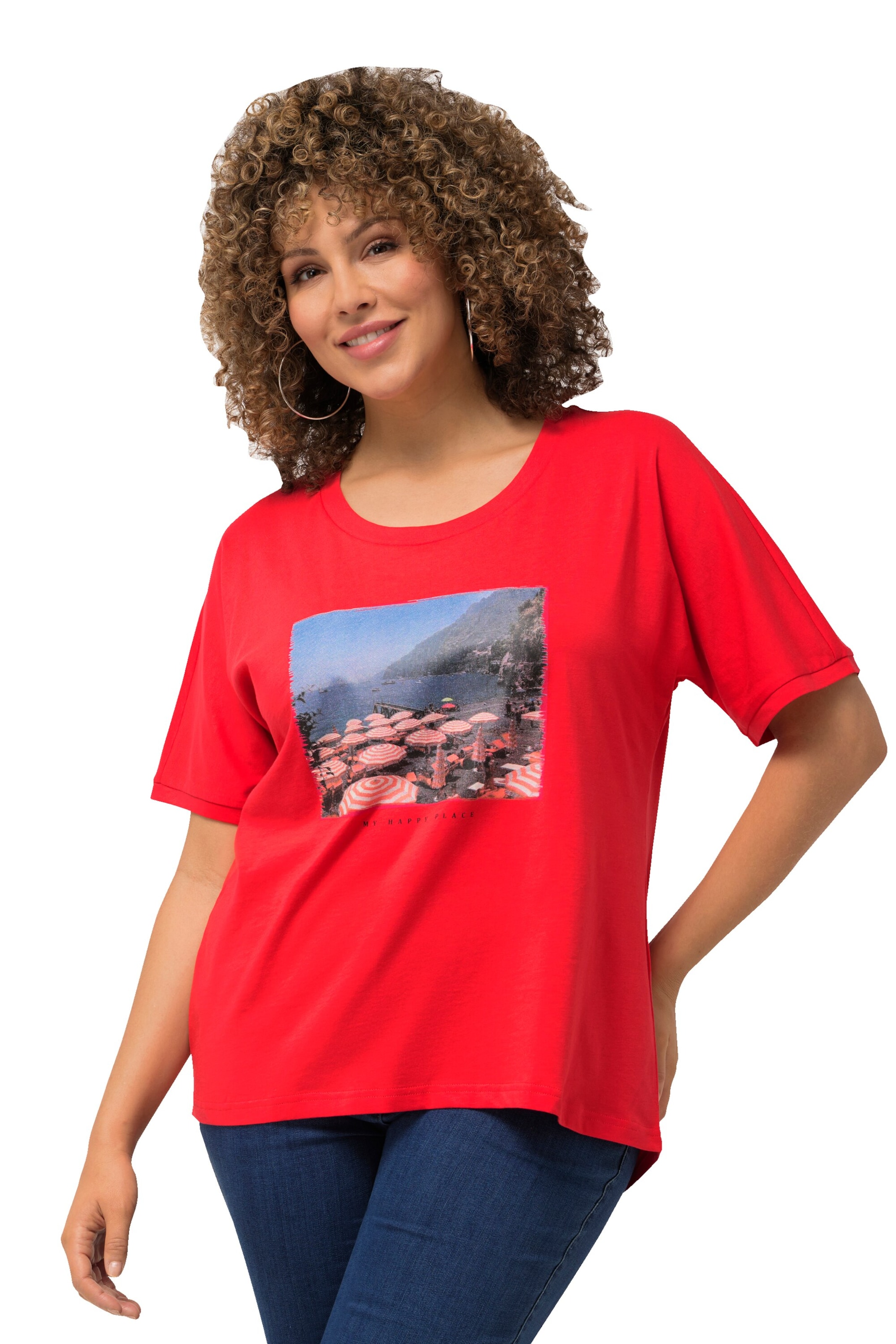 Ulla Popken Shirt in Red: front