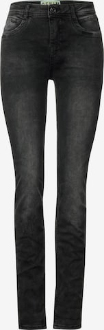 STREET ONE Slimfit Jeans 'Jane' in Schwarz: predná strana