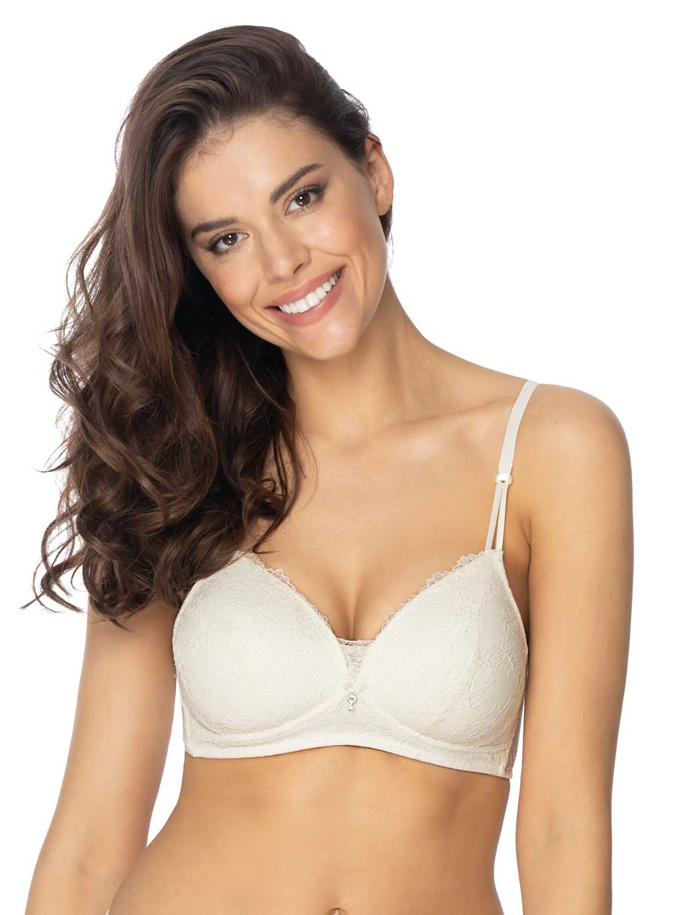 VIANIA T-shirt Bra 'Carmen' in Beige: front