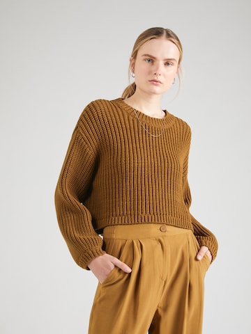modström Sweater 'Flaka' in Brown: front