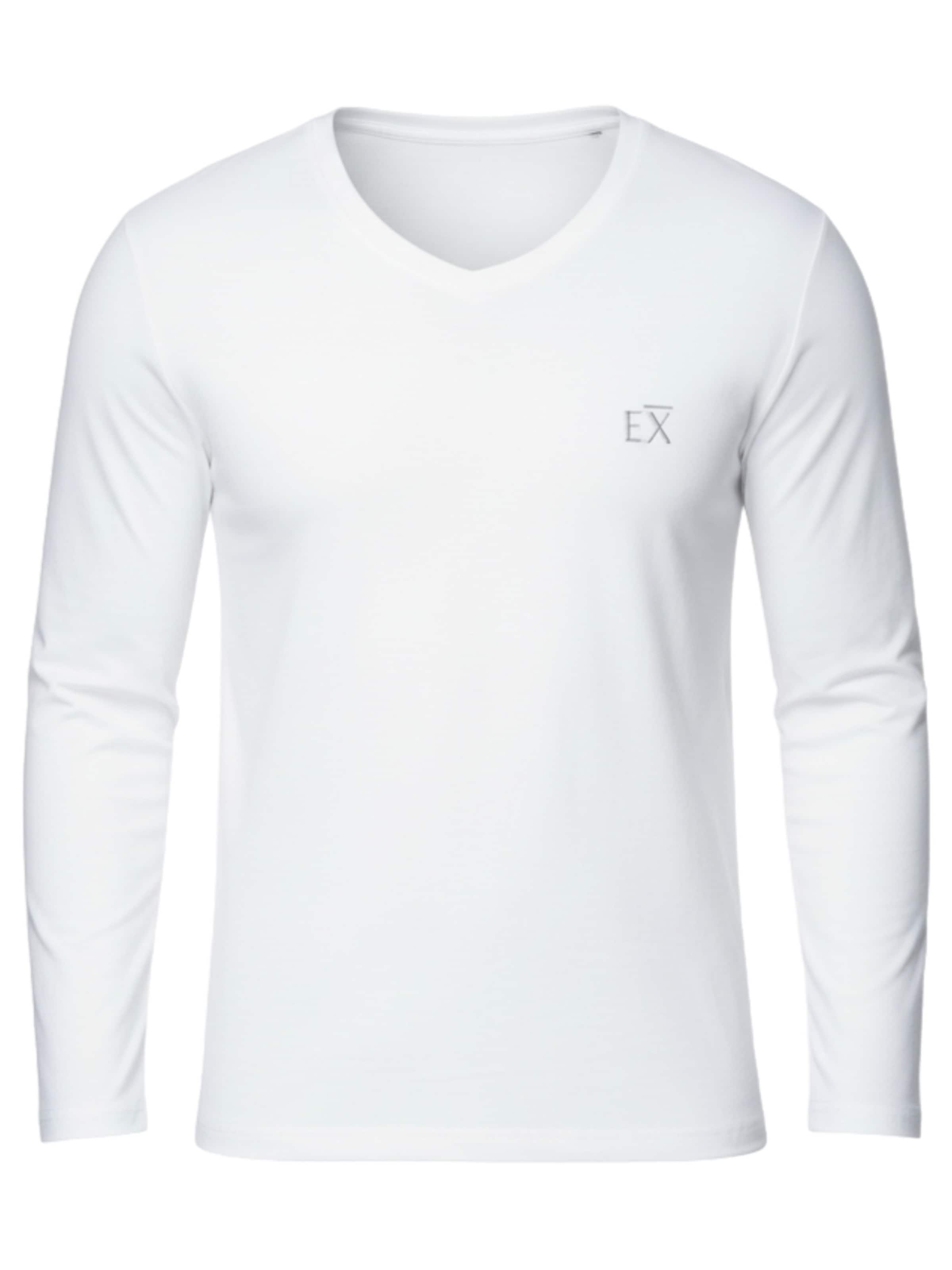 Ombre Shirt 'OM-LSBC-0123' in Wit: voorkant