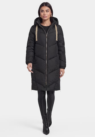 Manteau mi-saison faina en noir : devant