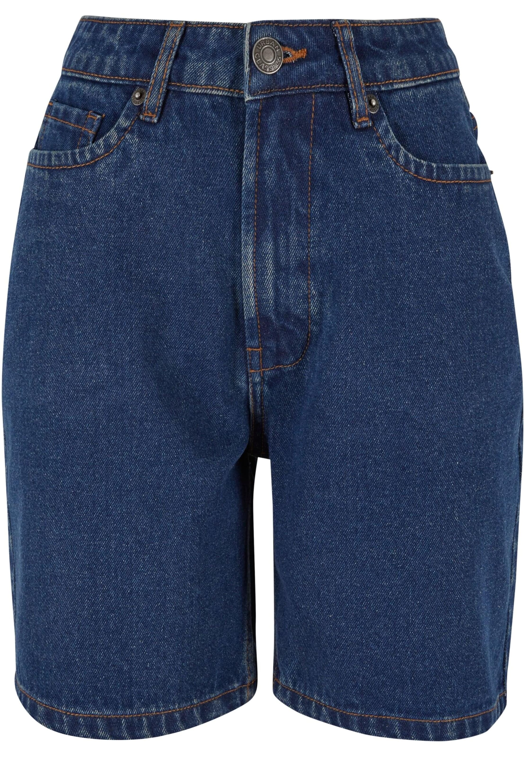Urban Classics Regular Trousers in Blue: front