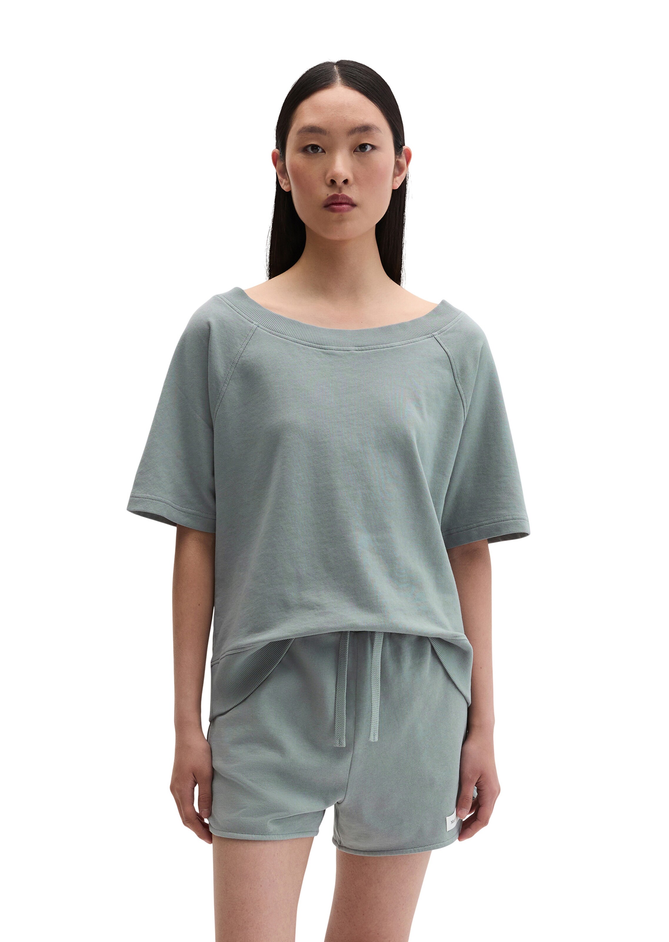 Marc O'Polo Sweatshirt in Grijs: voorkant