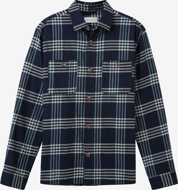 TOM TAILOR Regular fit Button Up Shirt in Blue: front