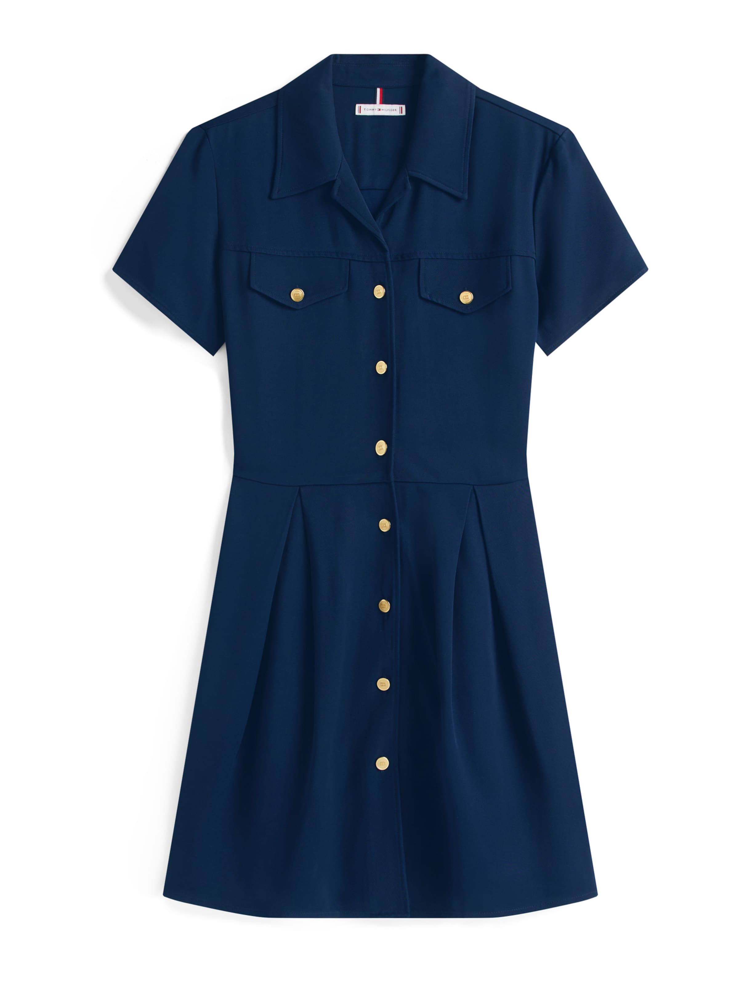 zils TOMMY HILFIGER Blūžkleita: no priekšpuses