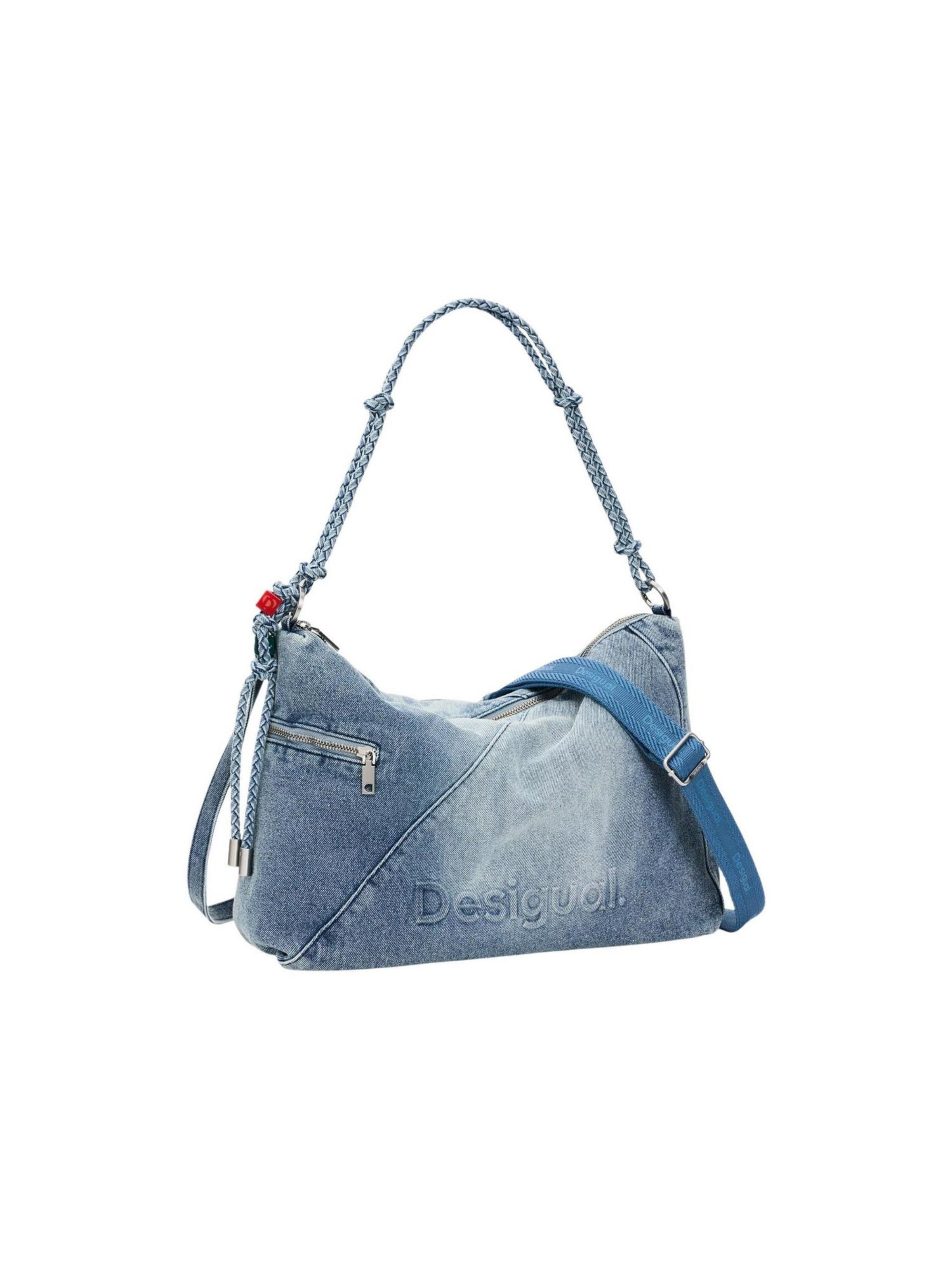 Desigual - Bolso de hombro 'BAG_HALF LOGO L 26SAXD27' en azul