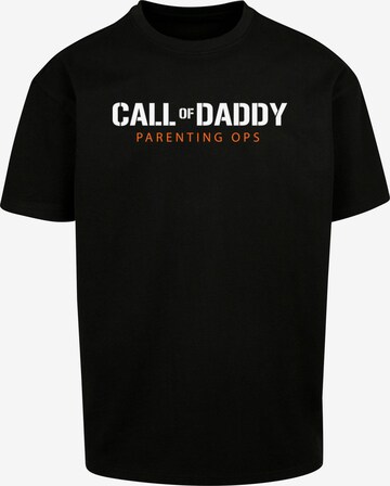 Maglietta 'Fathers Day - Call of Daddy' di Merchcode in nero: frontale