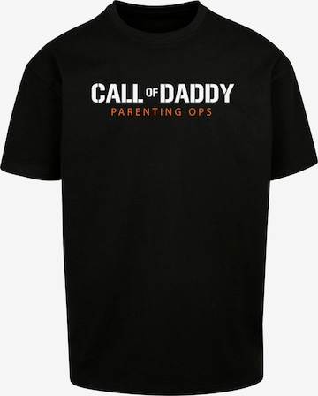 Merchcode Shirt 'Fathers Day - Call of Daddy' in Black: front