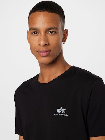 ALPHA INDUSTRIES Shirt in Zwart