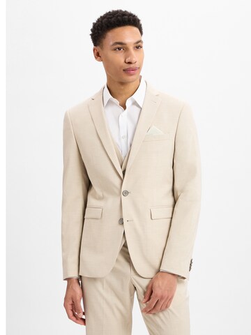Finshley & Harding Slim fit Suit Jacket ' Oakland ' in Beige: front