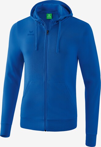 ERIMA Athletic Zip-Up Hoodie in Blue: front