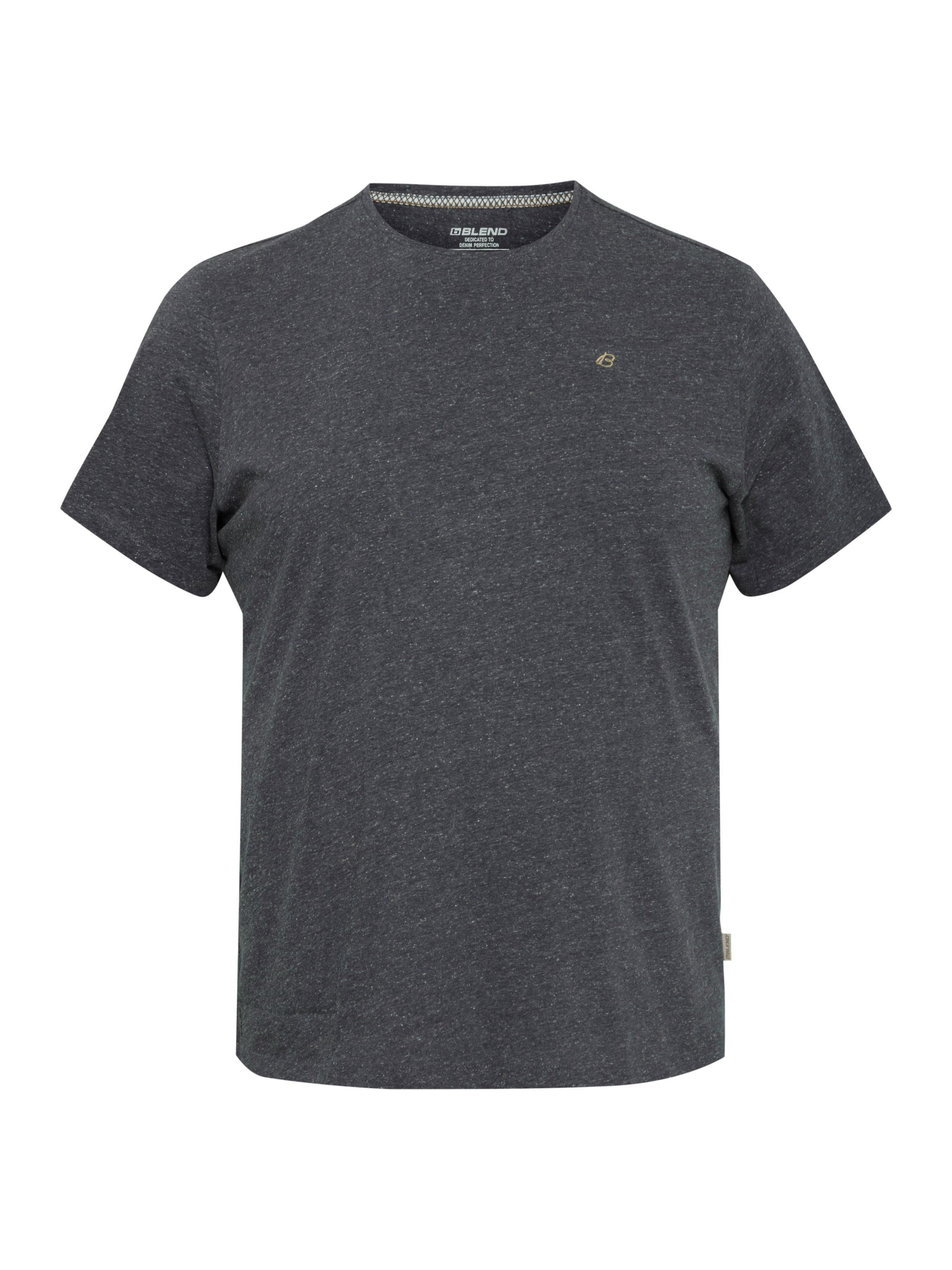 BLEND T-Shirt Big & Tall in Schwarz: Vorderseite