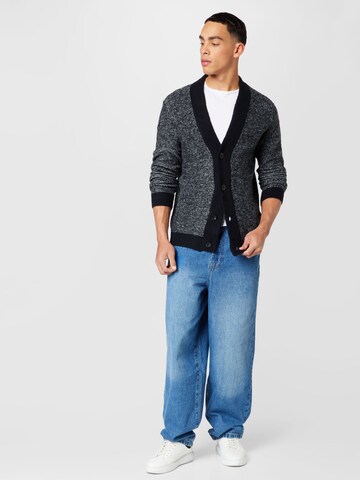 TOM TAILOR DENIM Gebreid vest in Zwart