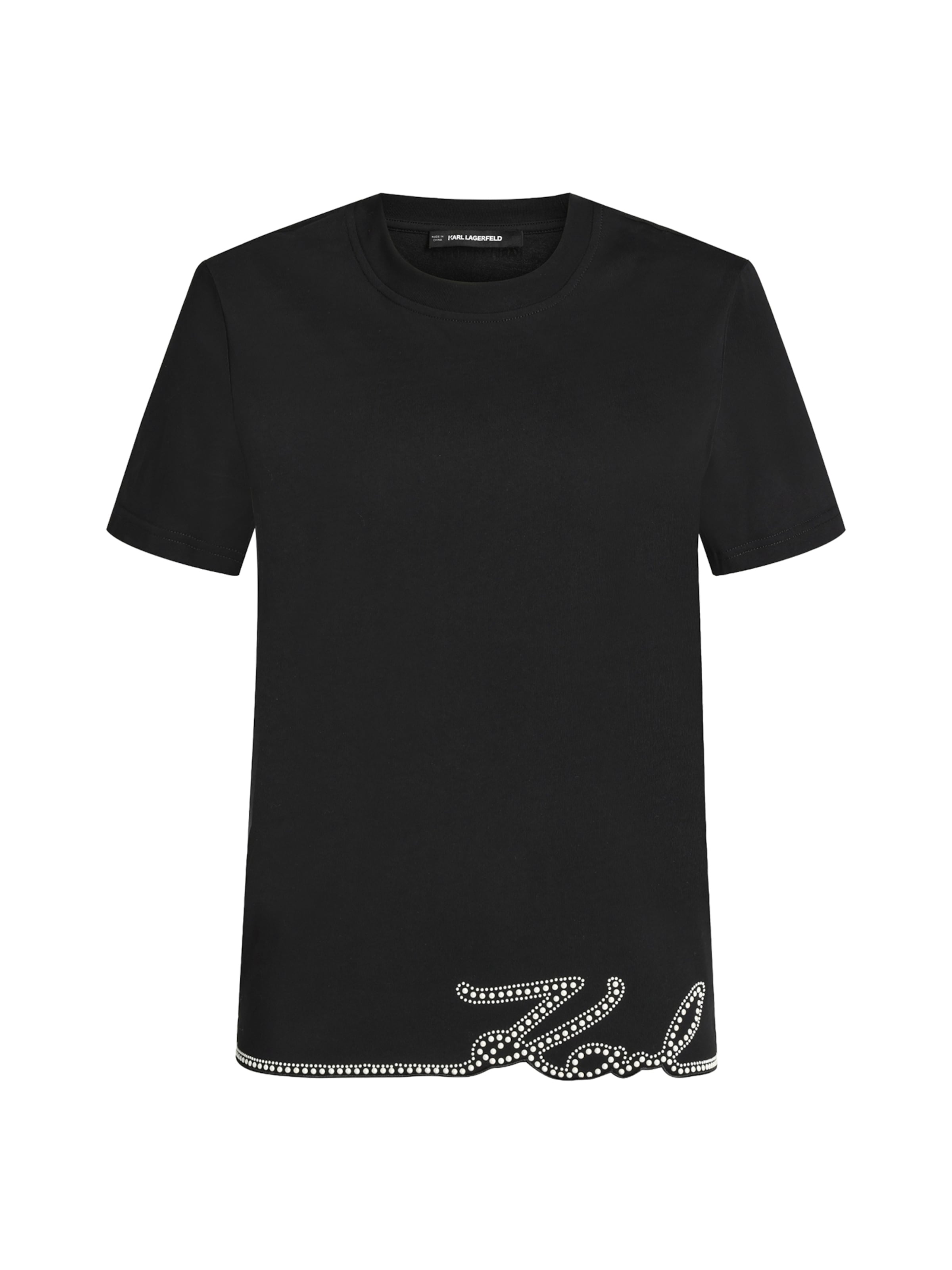 Karl Lagerfeld Shirt in Zwart: voorkant