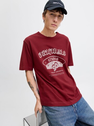 JACK & JONES Shirt 'JORMEADOWS' in Rood