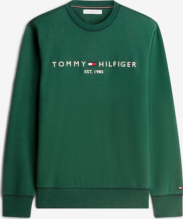 TOMMY HILFIGER Суичър в зелено: отпред