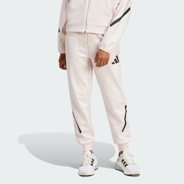 Effilé Pantalon de sport 'Z.N.E.' ADIDAS SPORTSWEAR en rose : devant