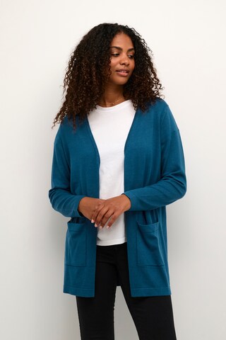 Kaffe Knit Cardigan 'Fenia' in Blue: front