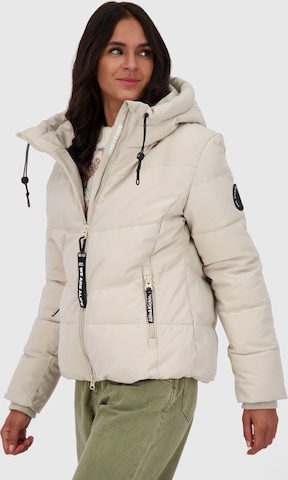 alife & kickin Winterjas 'Michaela' in Beige: voorkant